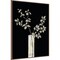 Modern Floral On Black I by Elizabeth Medley Framed Canvas Wall Art